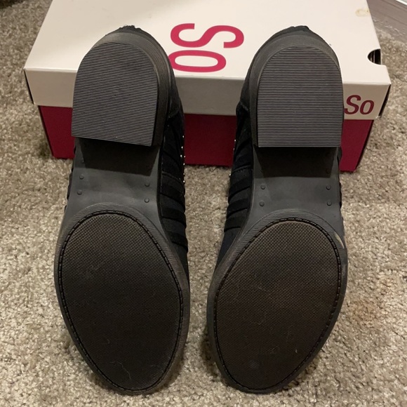 So Redfield Black Ankle Boots - Picture 6 of 8